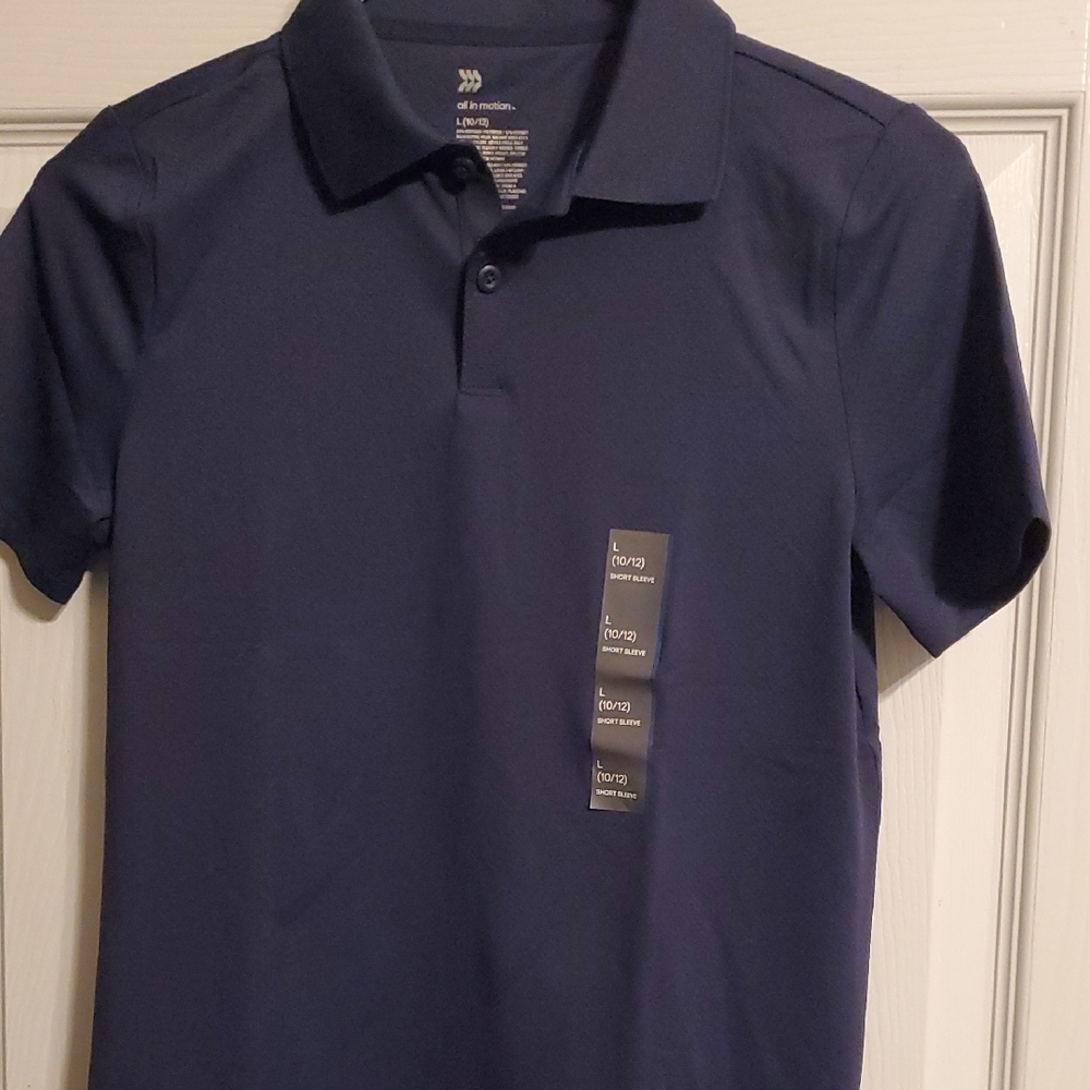 All in Motion Blue Polo Shirt Classic Fit